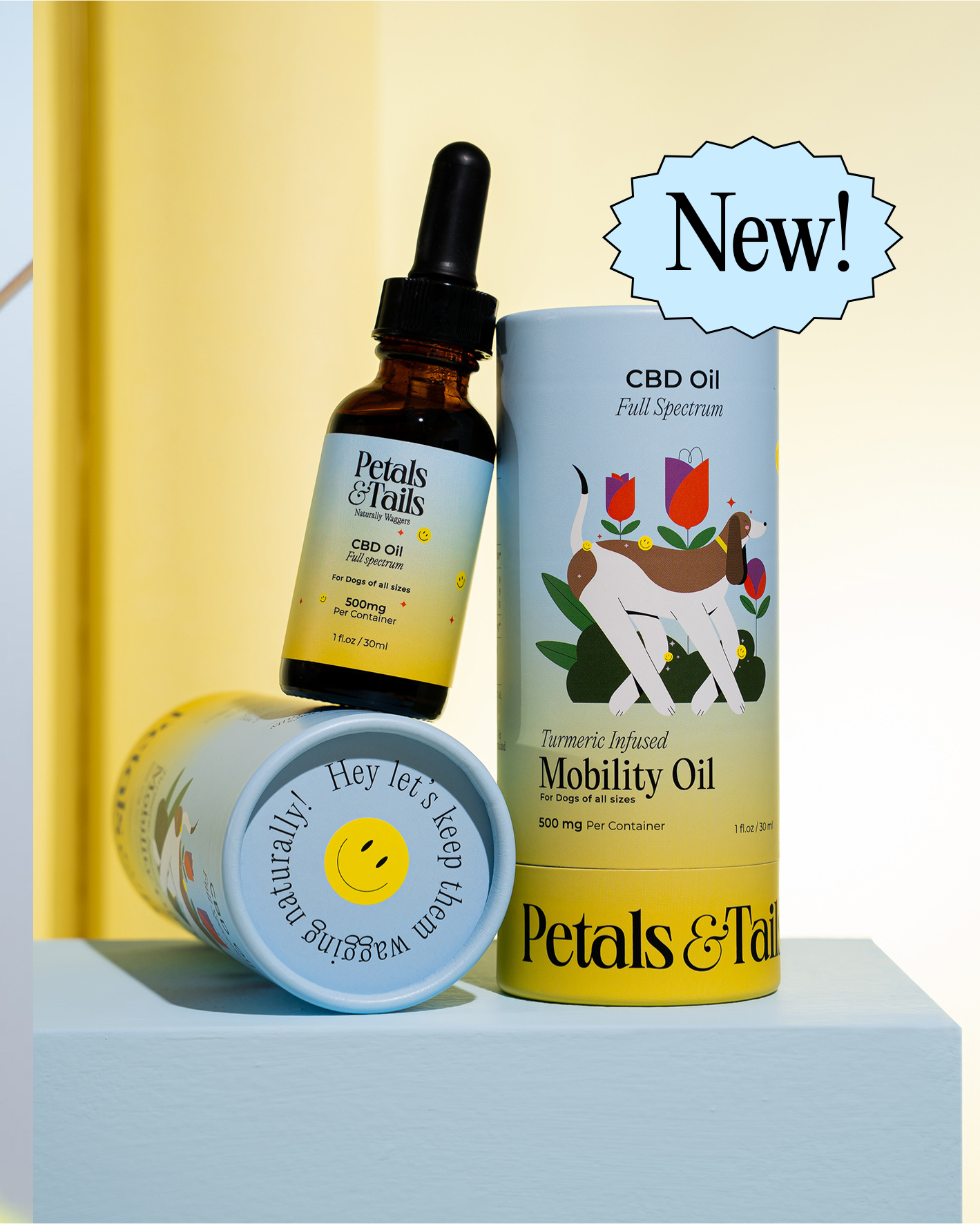 Mobility & Allergy CBD Oil With Turmeric - For Dogs Of All Sizes
