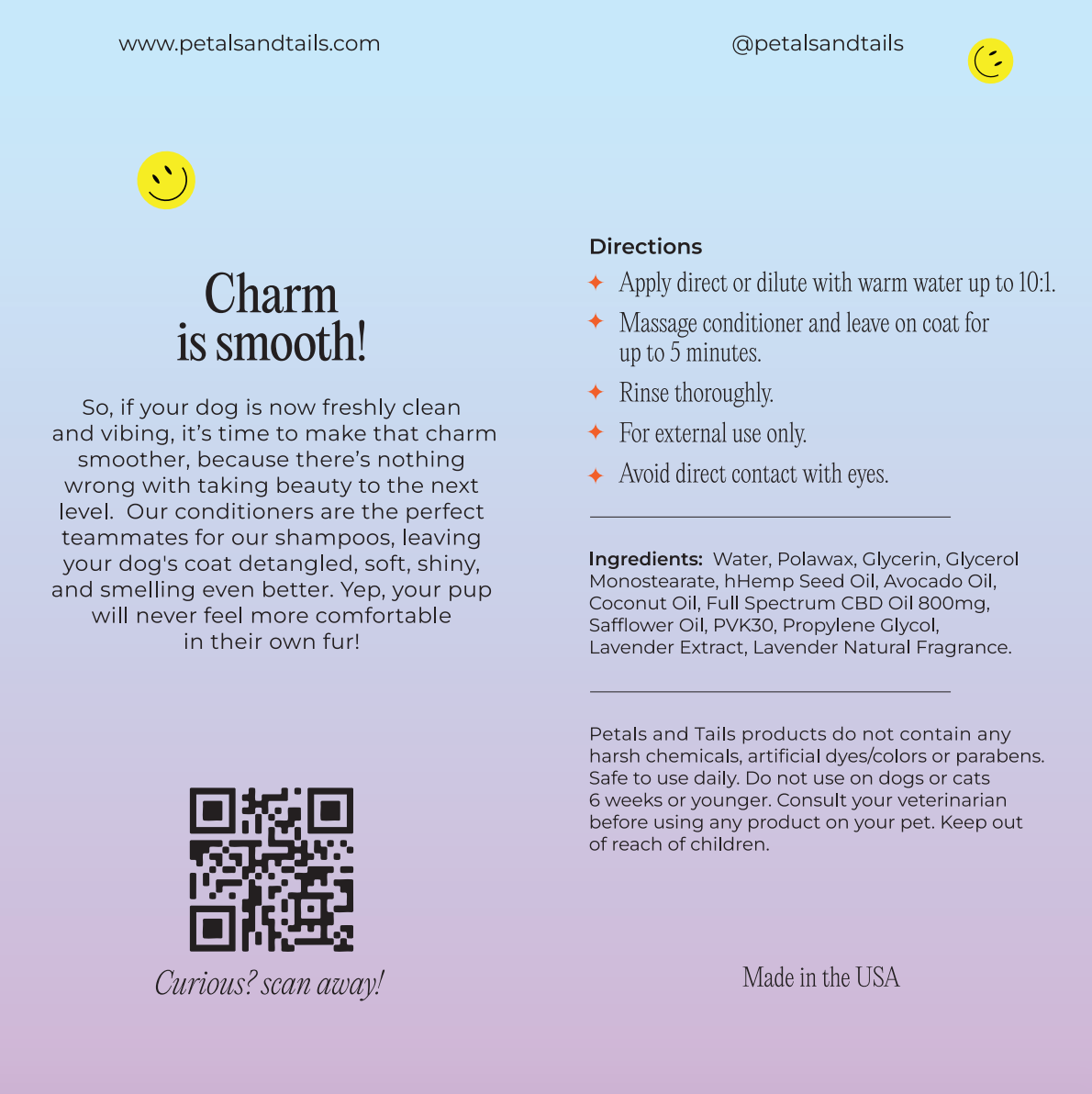 Lavender Fields CBD Dog Conditioner - Gallon Bottle