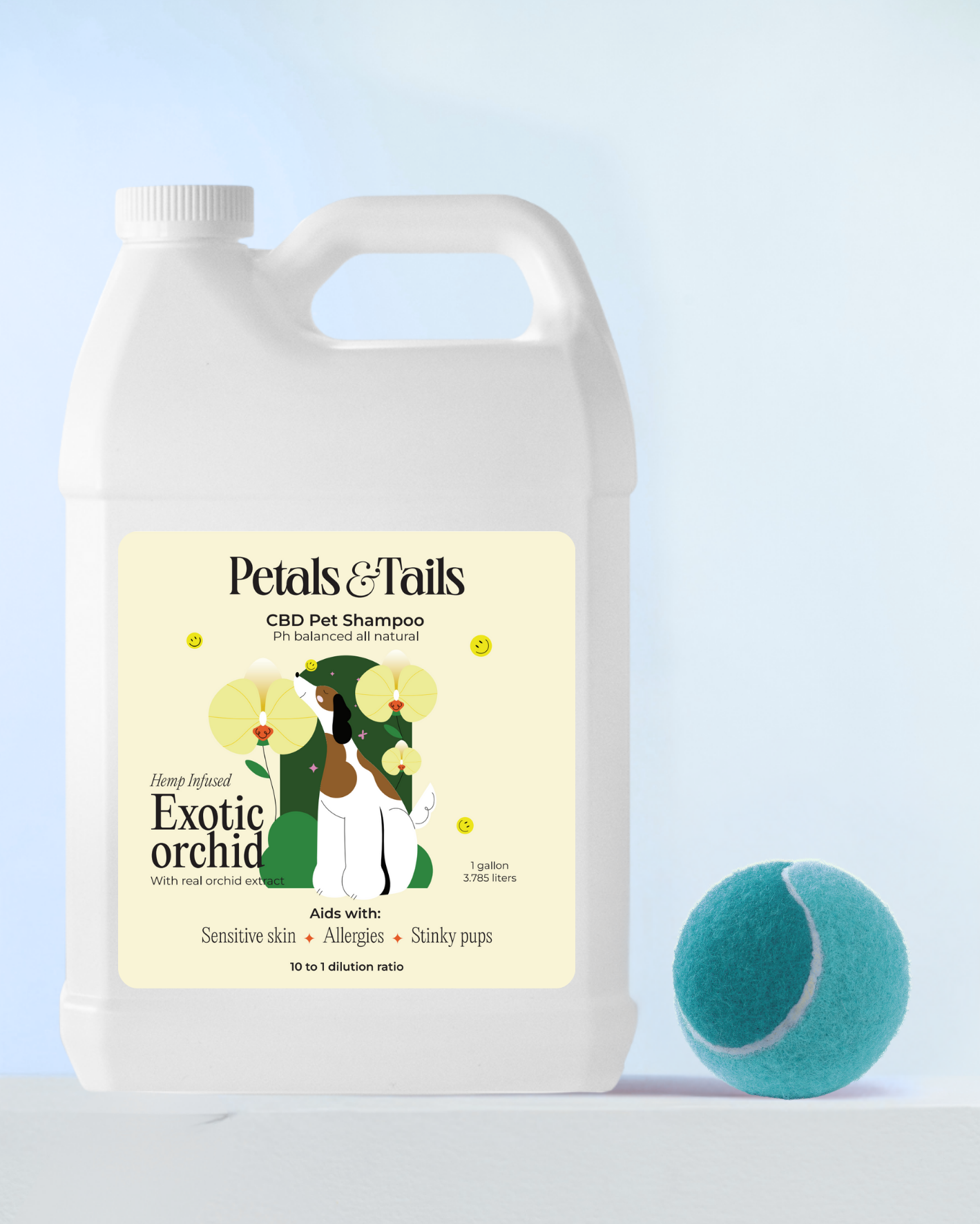 Exotic Orchid CBD Dog Shampoo - Gallon Bottle