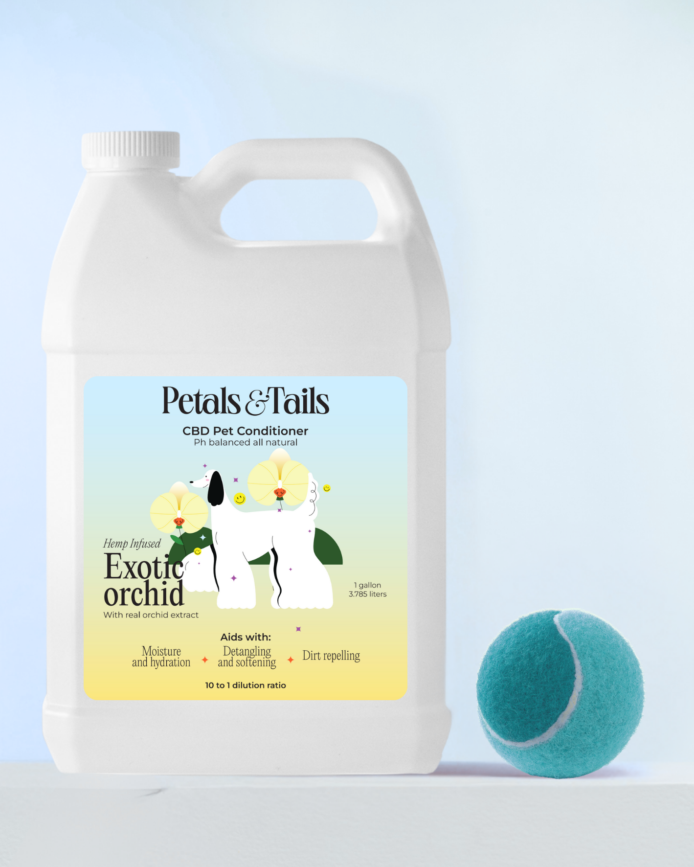Exotic Orchid CBD Dog Conditioner - Gallon Bottle